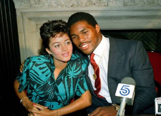 Cindy Deangelis Grossman and Herschel Walker when they were together